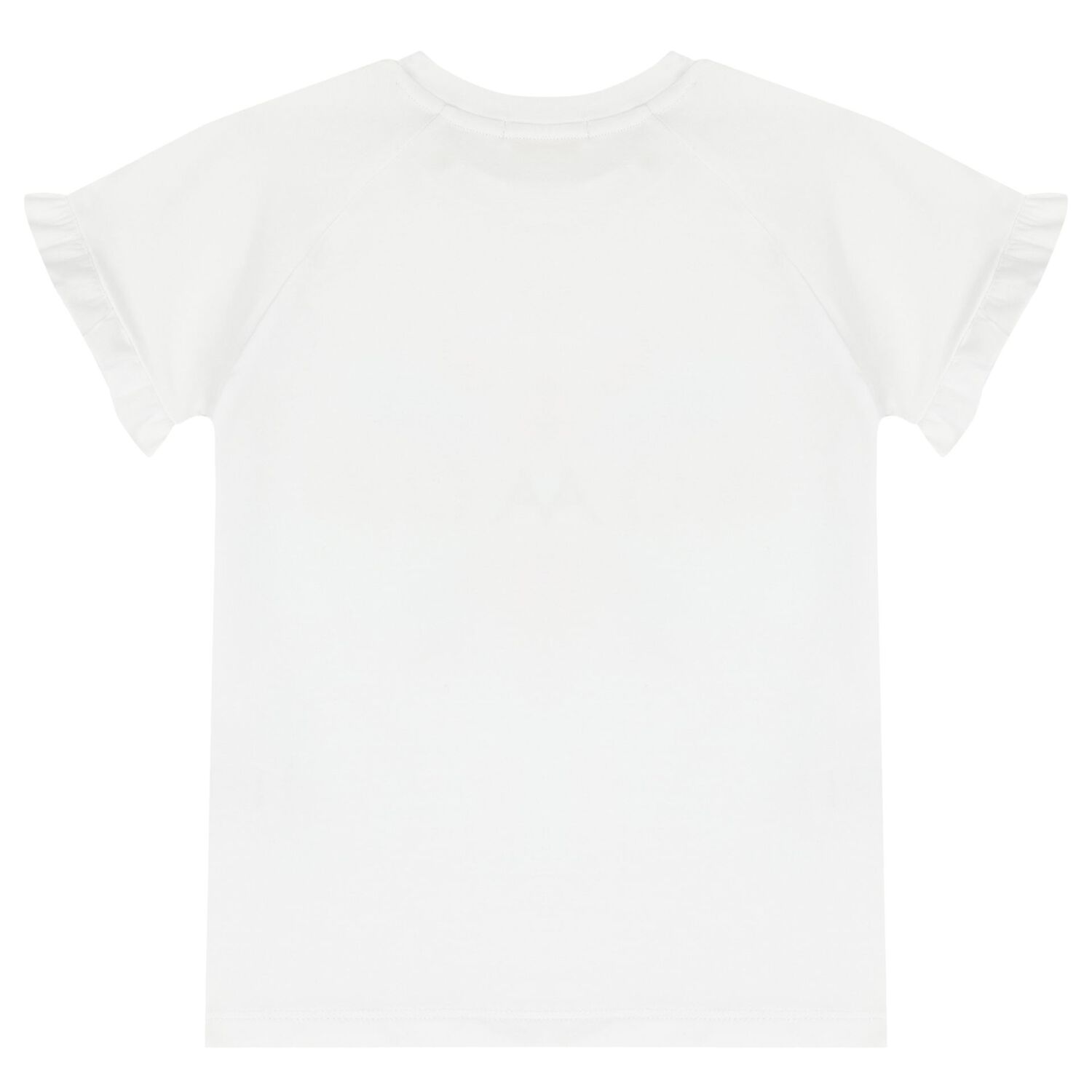 Girls White Logo T-Shirt, 1, hi-res