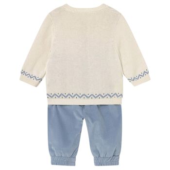 Baby Boys Blue & Ivory Tracksuit