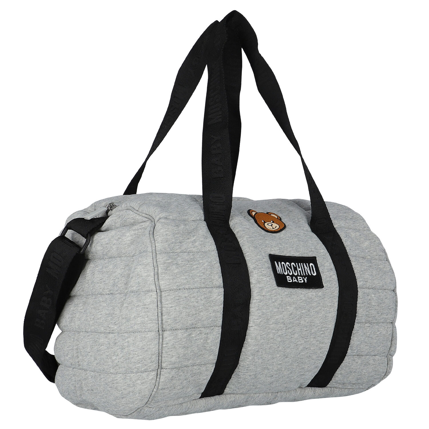 Grey Teddy Logo Baby Changing Bag, 4, hi-res