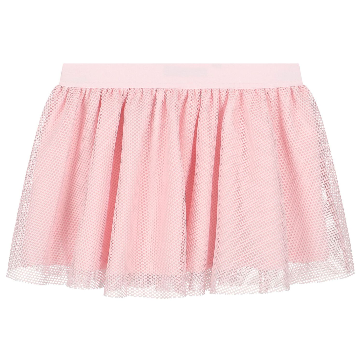 Girls White & Pink Logo Skirt Set, 1, hi-res