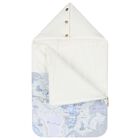 Baby Boys Ivory & Blue Geo Map Nest, 1, hi-res