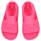 Younger Girls Pink Campus Sliders, 1, hi-res