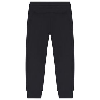 Boys Black Logo Joggers