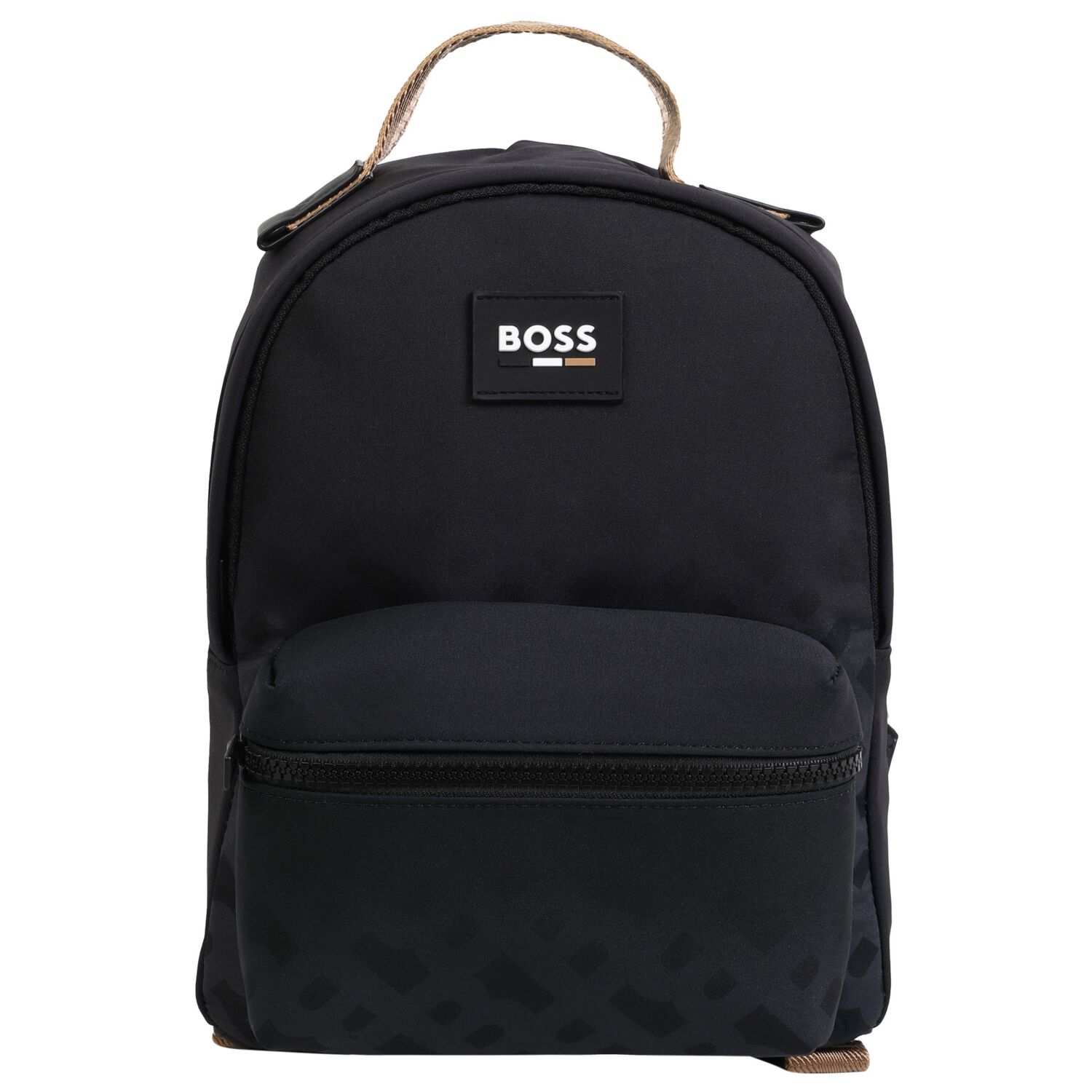 Boys Black Logo Backpack, 1, hi-res