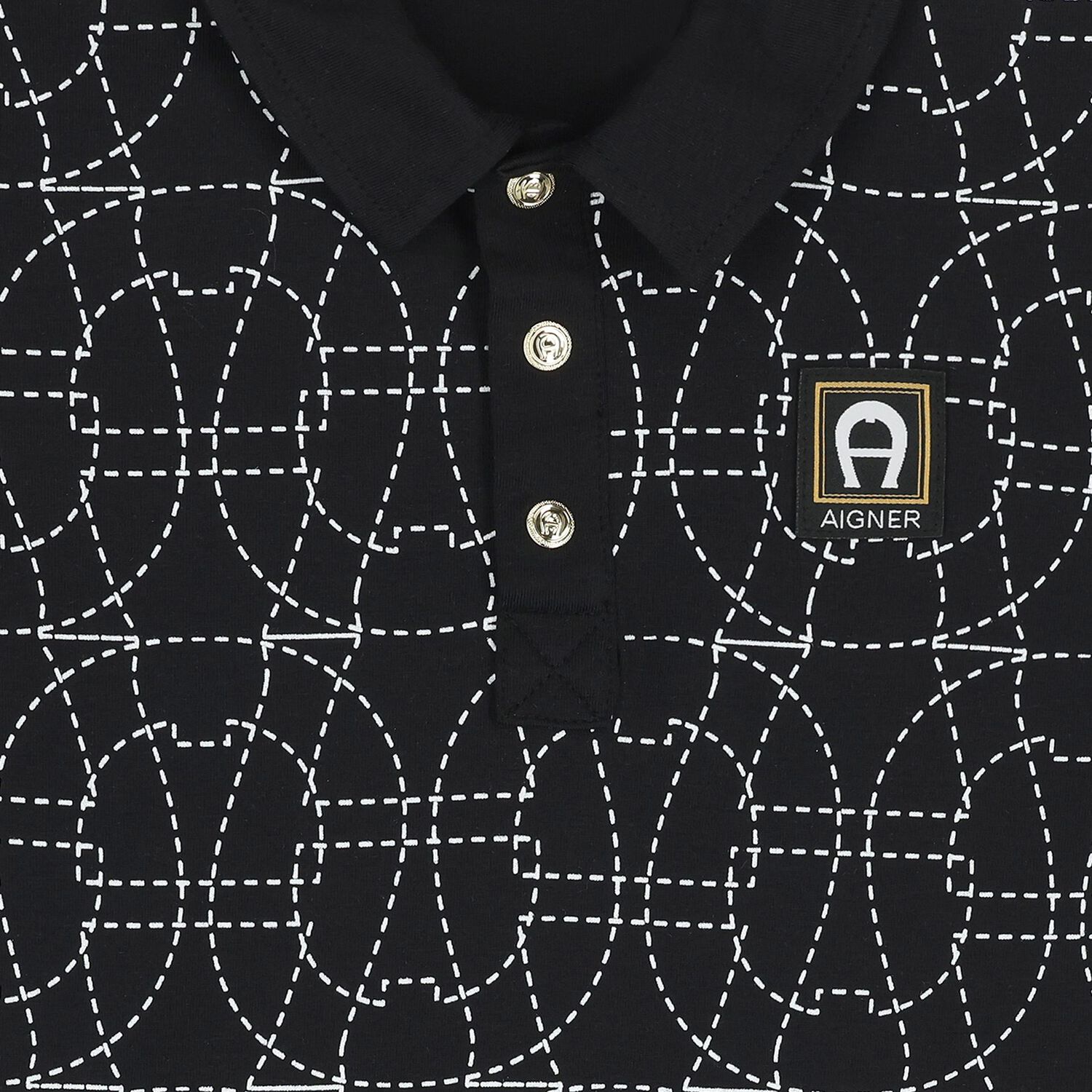 Boys Black Logo Polo Shirt, 2, hi-res