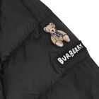 Black Logo Padded Puffer Jacket, 1, hi-res