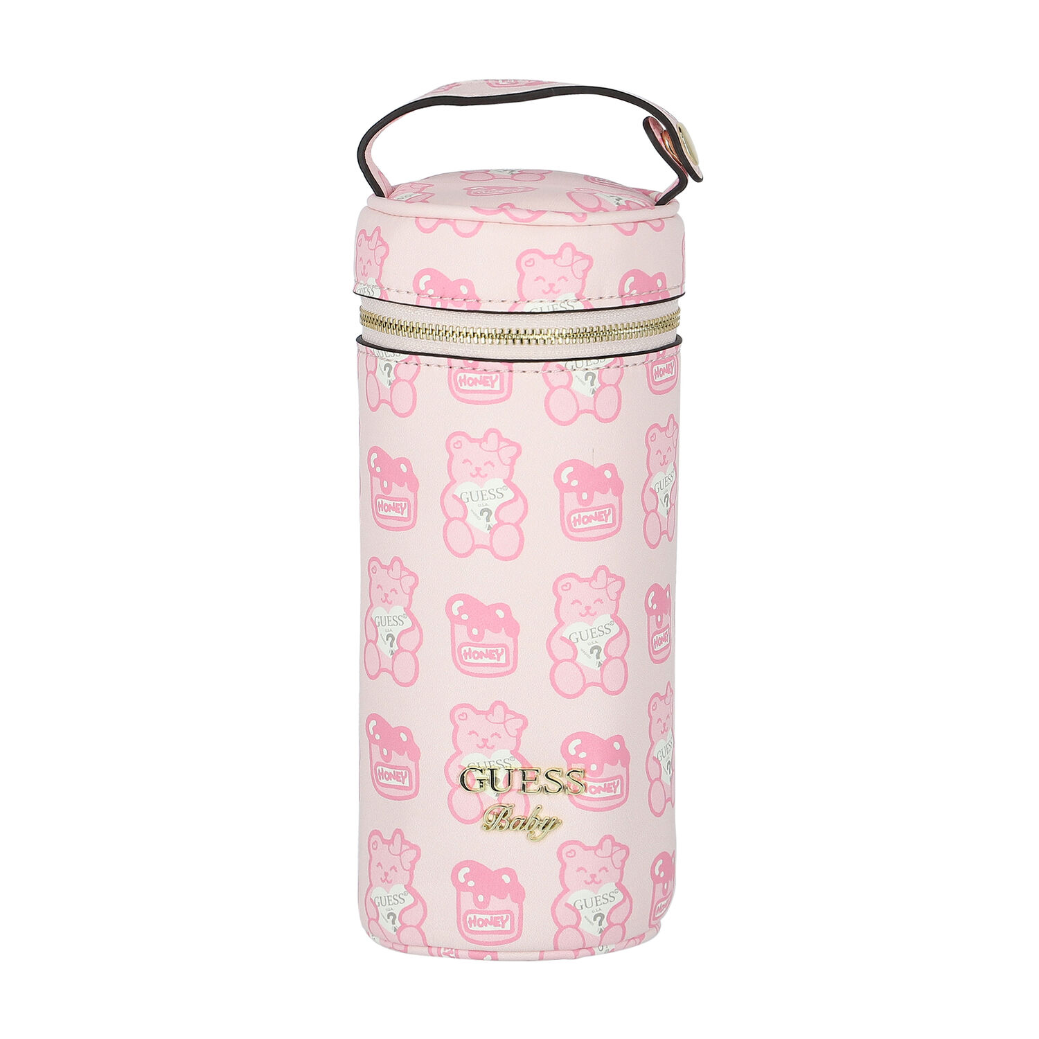 Baby Girls Pink Logo Bottle Bag, 2, hi-res
