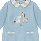 Baby Boys Blue Logo Babygrow, 1, hi-res