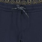 Younger Boys Navy Blue Logo Joggers, 2, hi-res