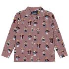 Boys White & Red Polo Bear Striped Shirt, 1, hi-res