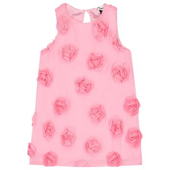 Girls Pink Floral Dress