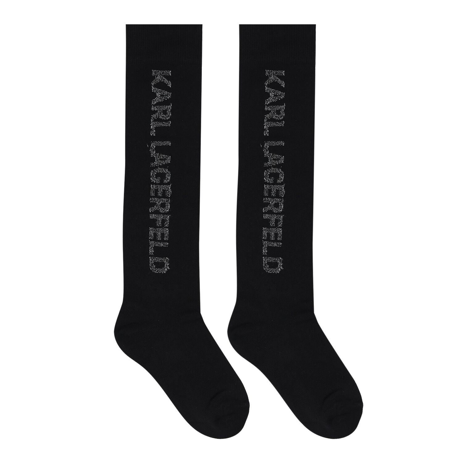 Girls Black Logo Socks, 1, hi-res image number null