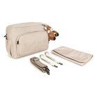 Beige Logo Red Panda Baby Changing Bag ( 38cm ), 3, hi-res