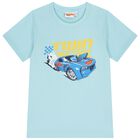 Boys Blue & Navy Blue Hotwheels Shorts Set, 1, hi-res