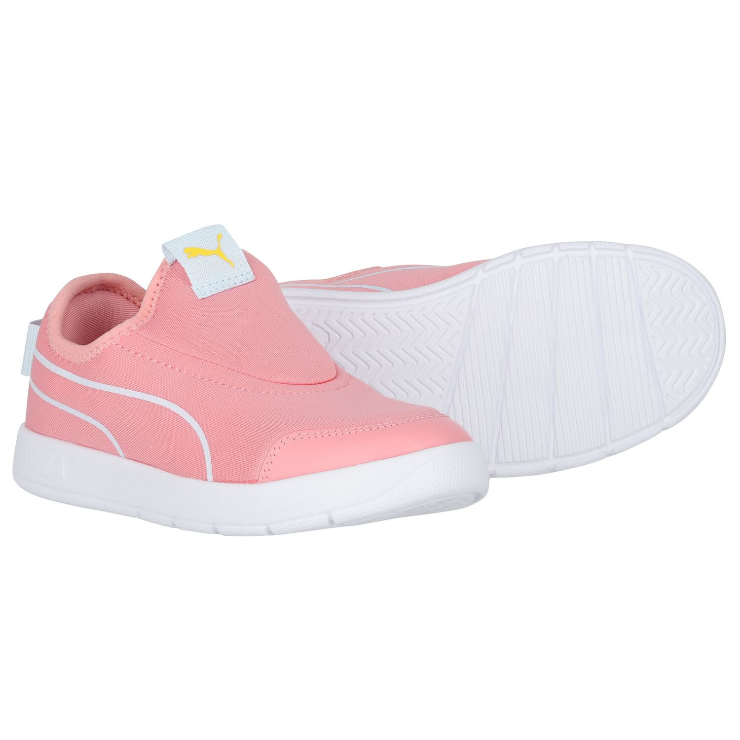 Girls Pink Courtflex v3 Slip On Trainers, 1, hi-res