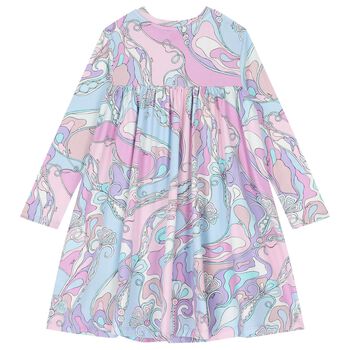 Girls Pink & Blue Orchidee Dress