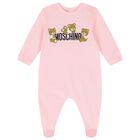 Baby Pink Teddy Bear Logo Babygrow Gift Set, 2, hi-res
