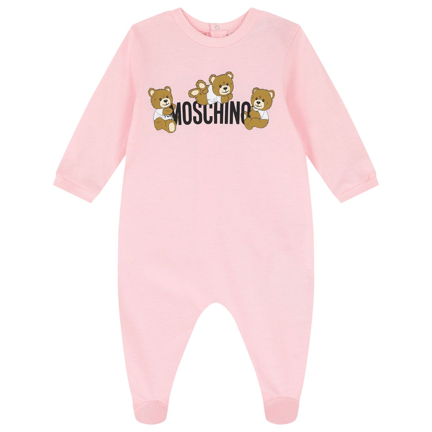 Baby Pink Teddy Bear Logo Babygrow Gift Set, 2, hi-res