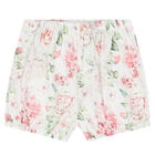 Baby Girls White Floral Dress Set, 1, hi-res