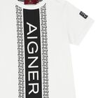 Boys White & Black Logo T-Shirt, 1, hi-res