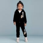 Black Teddy Bear Logo Tracksuit, 1, hi-res