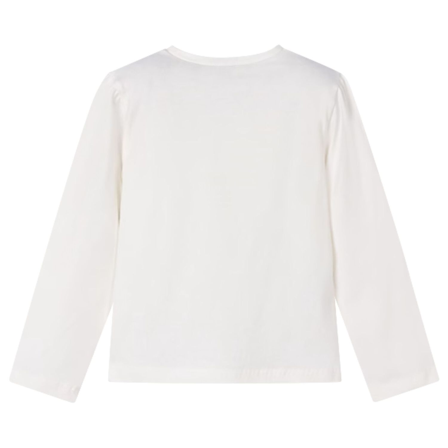 Girls White Dolls Long Sleeve Top, 2, hi-res