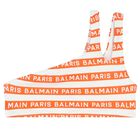 Girls White & Orange Striped Bikini, 1, hi-res