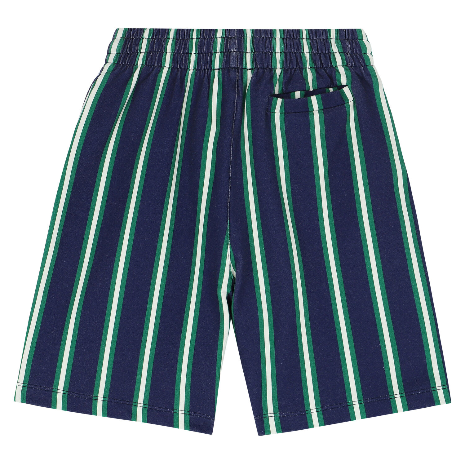 Boys Blue Striped Shorts, 1, hi-res