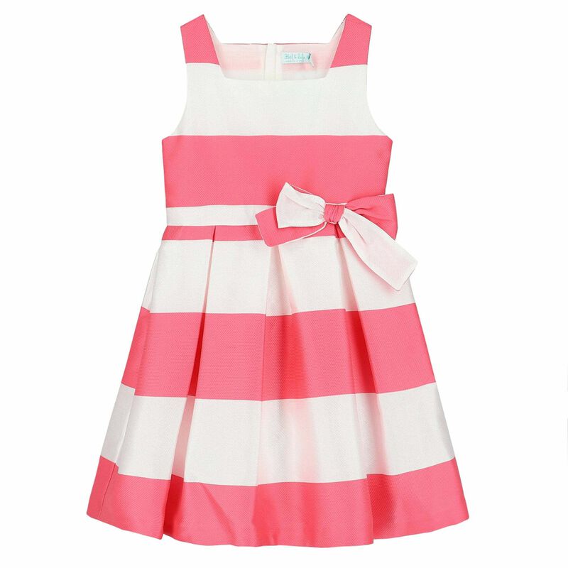 Girls White & Pink Dress, 2, hi-res image number null