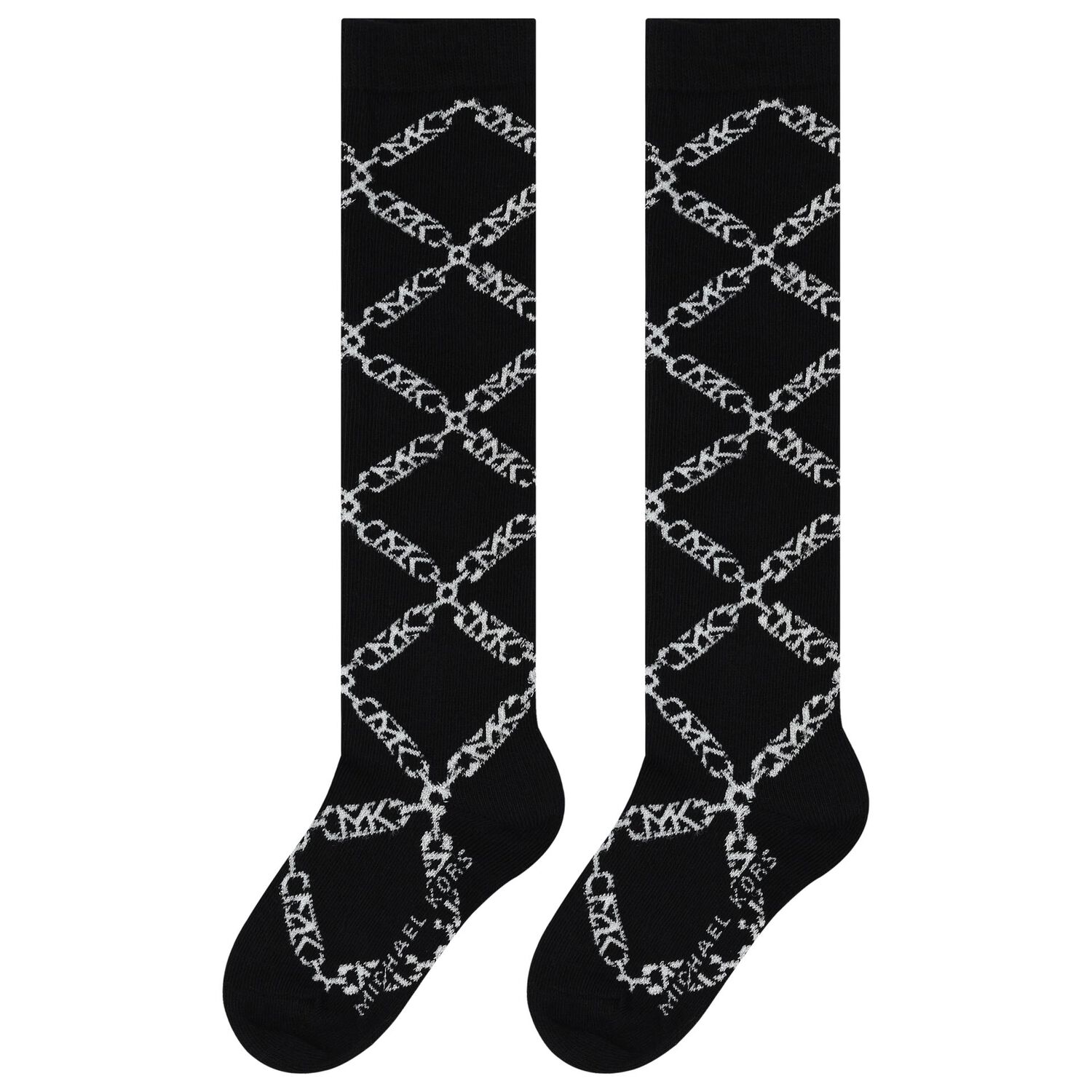 Girls Black Logo Socks, 1, hi-res image number null