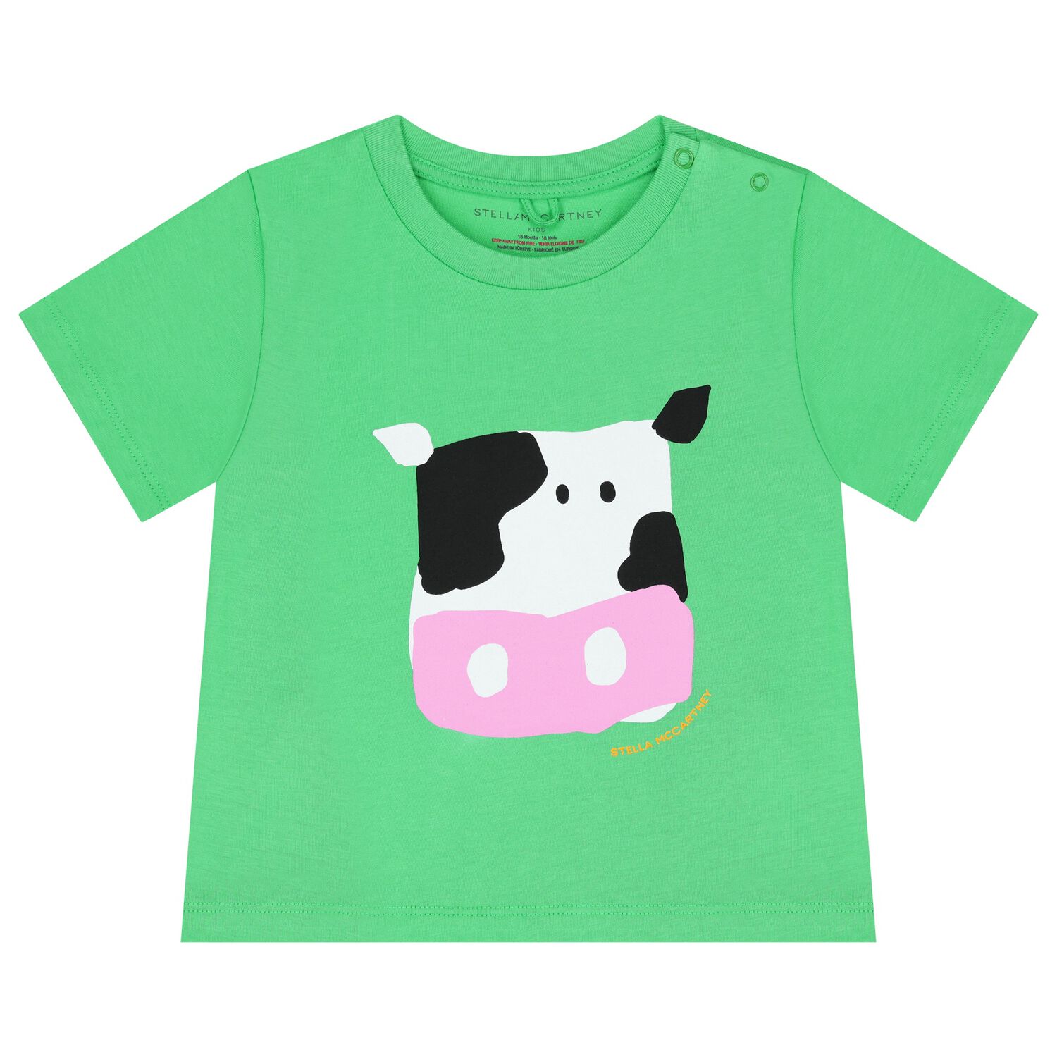 Younger Boys Green Cow T-Shirt, 1, hi-res image number null