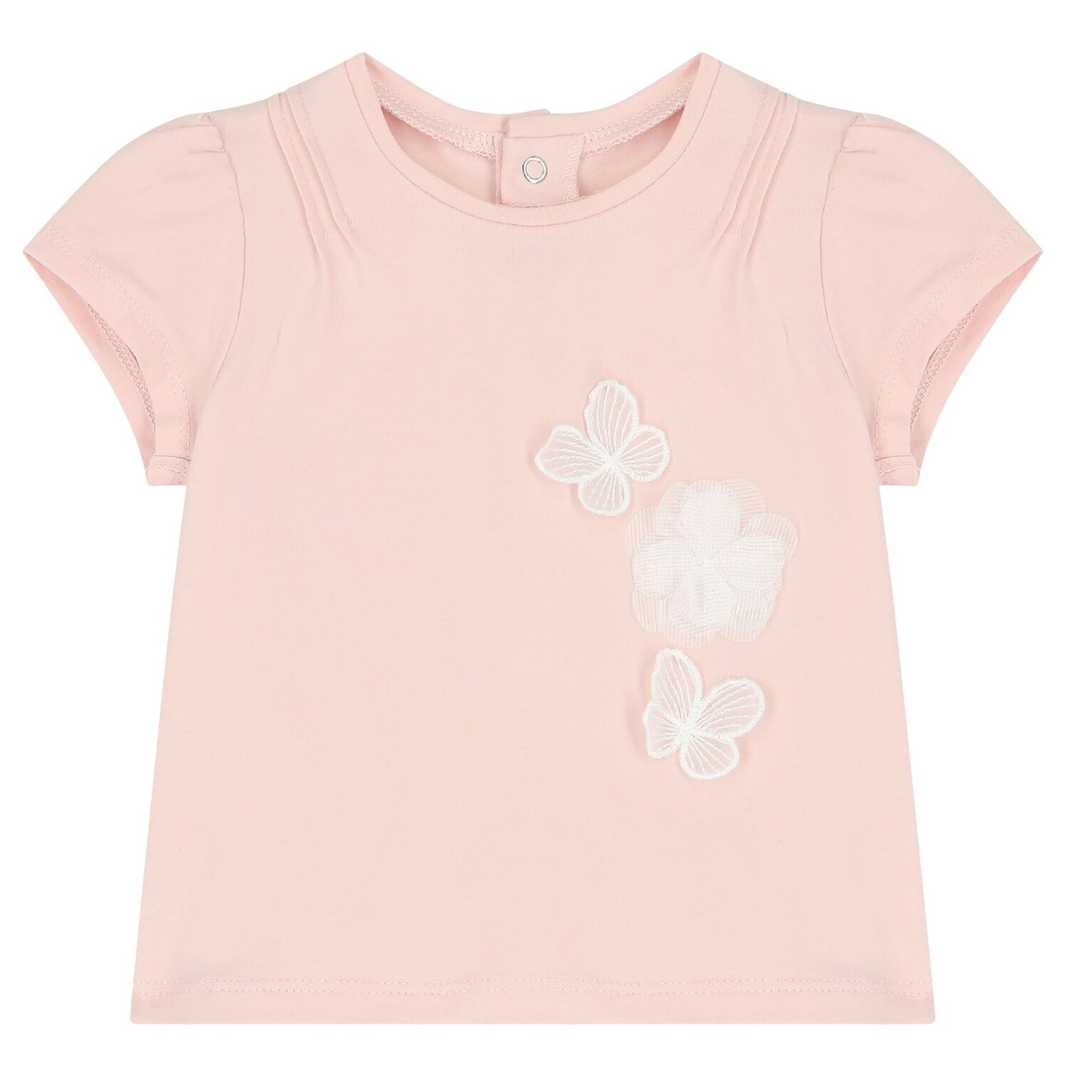 Baby Girls White & Pink Shorts Set (4 Piece), 1, hi-res image number null