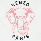 Girls White Elephant Logo Long Sleeve Top, 1, hi-res