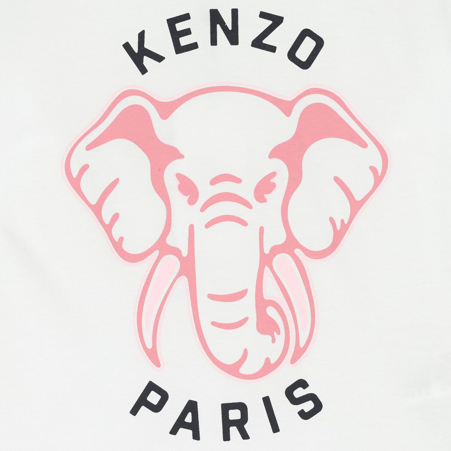 Girls White Elephant Logo Long Sleeve Top, 1, hi-res