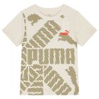 Boys Beige & Green Logo T-Shirt, 2, hi-res