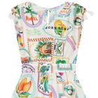 Girls Ivory Tassel Playsuit, 2, hi-res