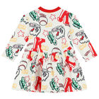 Younger Girls Ivory & Red Logo Dress Set, 1, hi-res