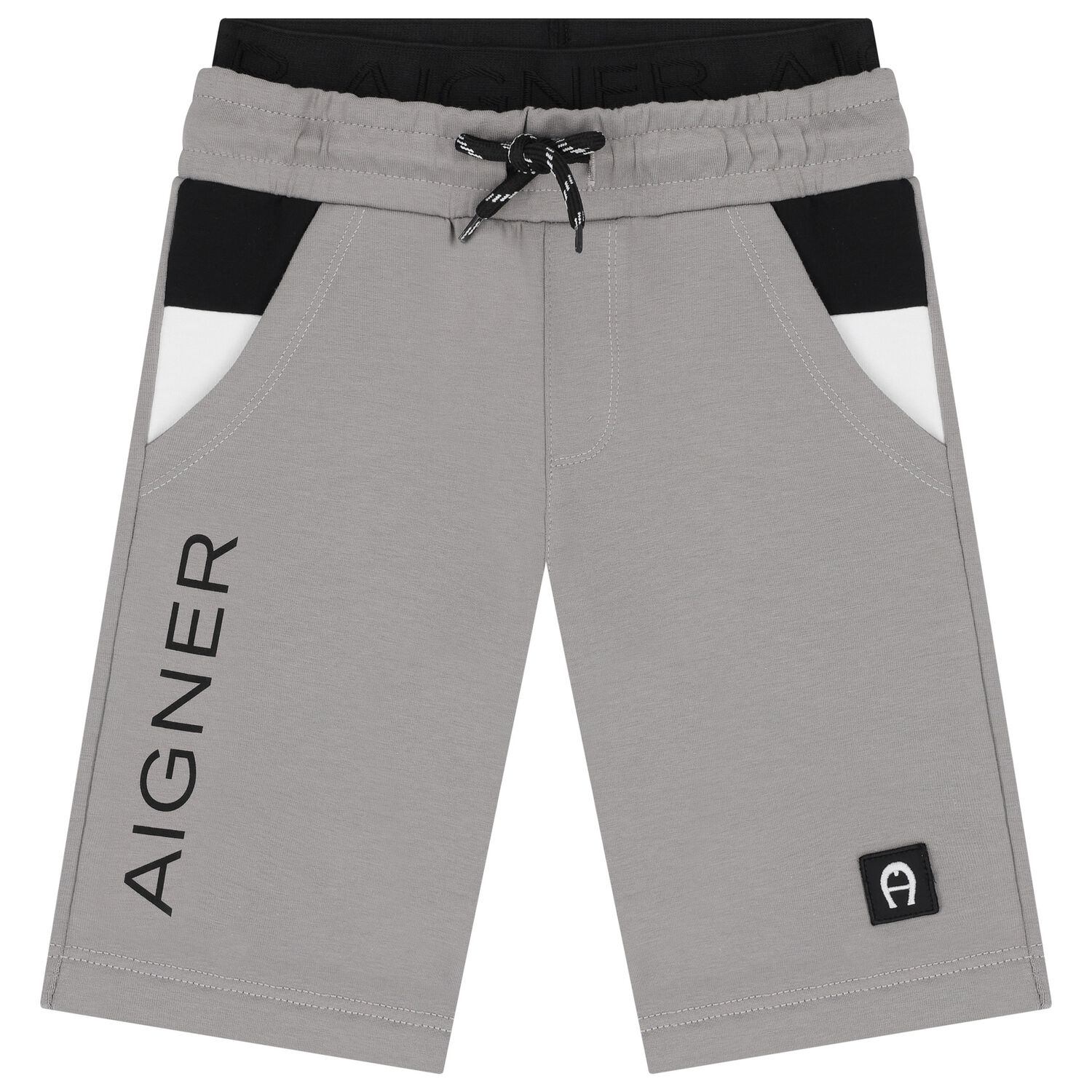 Boys Grey Logo Shorts, 2, hi-res image number null