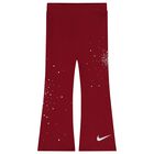 Younger Girls White & Burgundy Logo Leggings Set, 2, hi-res