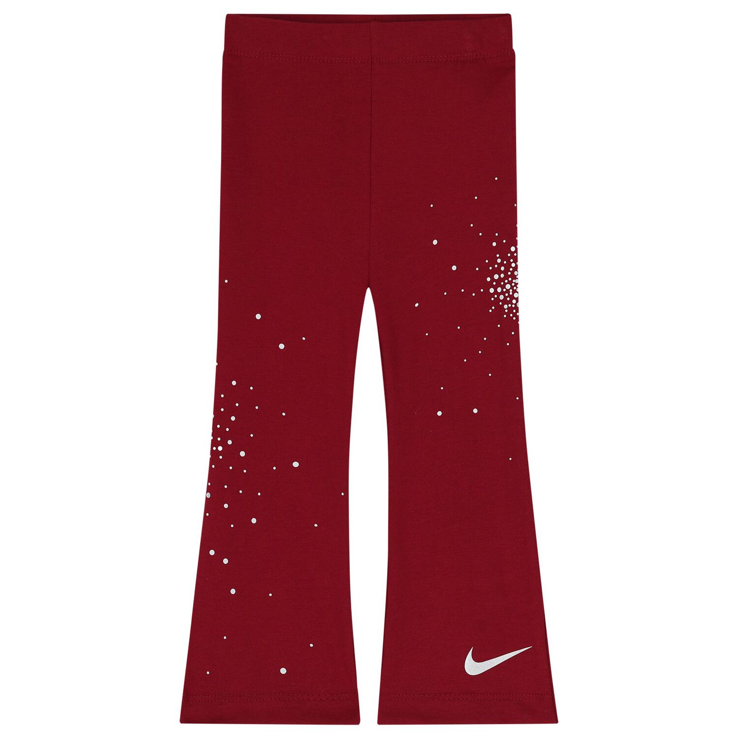 Younger Girls White & Burgundy Logo Leggings Set, 2, hi-res