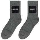 Boys Grey, White & Beige Logo Socks ( 3-Pack ) , 1, hi-res
