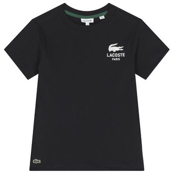 Boys Black Logo T-Shirt