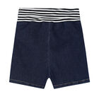 Baby Boys Navy Bear Shorts, 1, hi-res