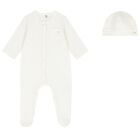 Baby Girls Ivory Logo Babygrow Gift Set, 1, hi-res