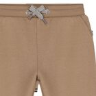Younger Boys Beige Joggers, 2, hi-res