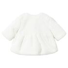 Baby Girls Ivory Faux Fur Peplum Coat, 2, hi-res