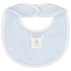 Baby Boys Blue Smocked Bib, 1, hi-res