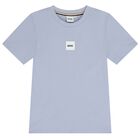 Boys Blue Logo T-Shirt, 1, hi-res