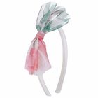 Girls Printed Bow Headband, 1, hi-res