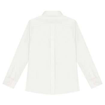 Boys White Logo Shirt